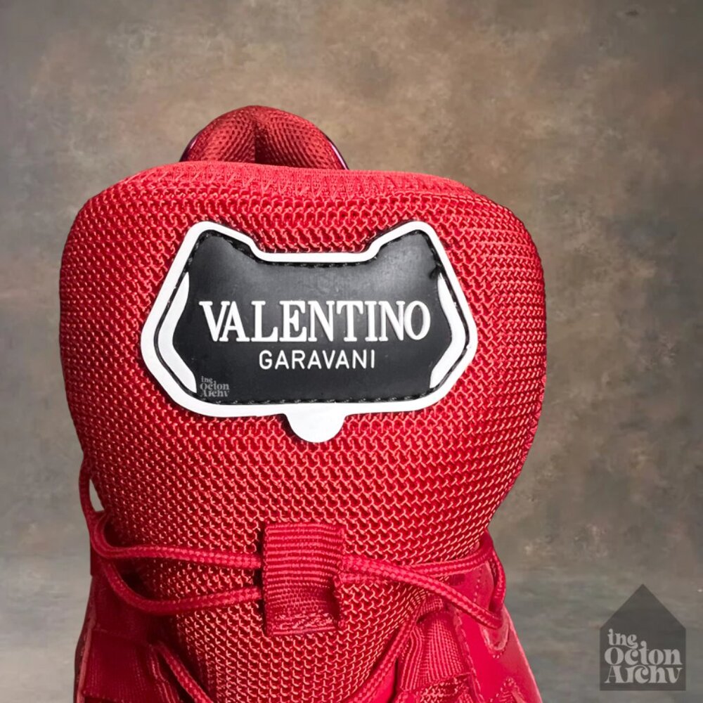 Size 44 Valentino Garavani Climber Trainer 'Red' TSC20Y0 Pre-Owned - Picture 12 of 14